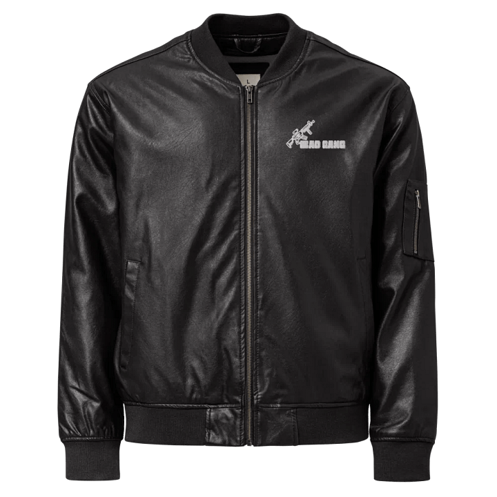 BAD GANG BOMBER JACKET BLACK product image (1)