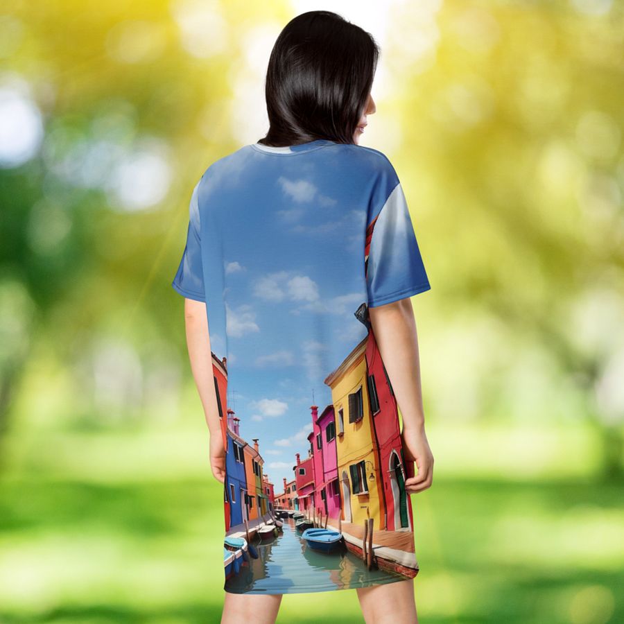 Burano Italy T-shirt Dress product image (3)