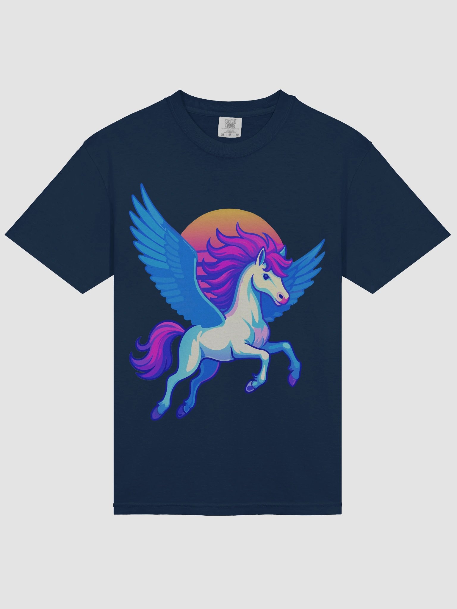 Chill Mythical Pegasus Sunset T-Shirt product image (38)