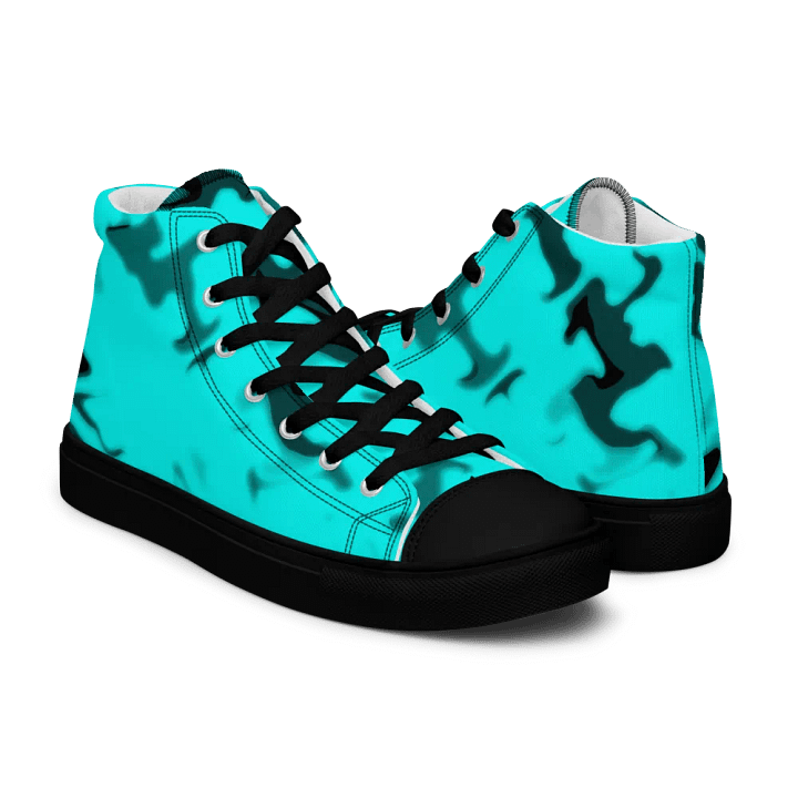 in the blue High Top Canvas shoes (womens) product image (1)