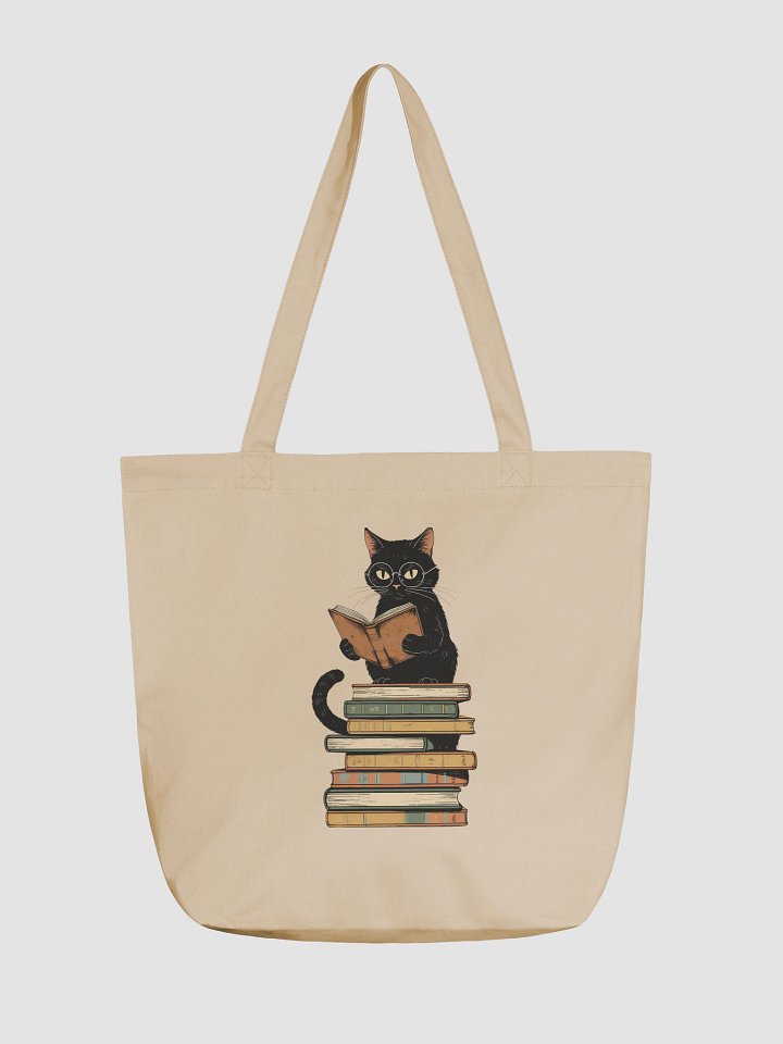Black Cat Bookish Tote Bag product image (1)