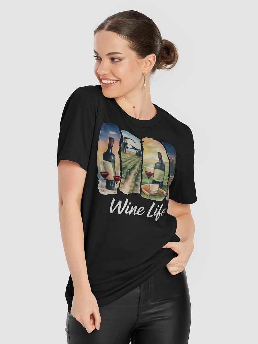 Embrace the Wine Life: Artistic Watercolor T-Shirt - Your Perfect Wine Life Outfit product image (2)