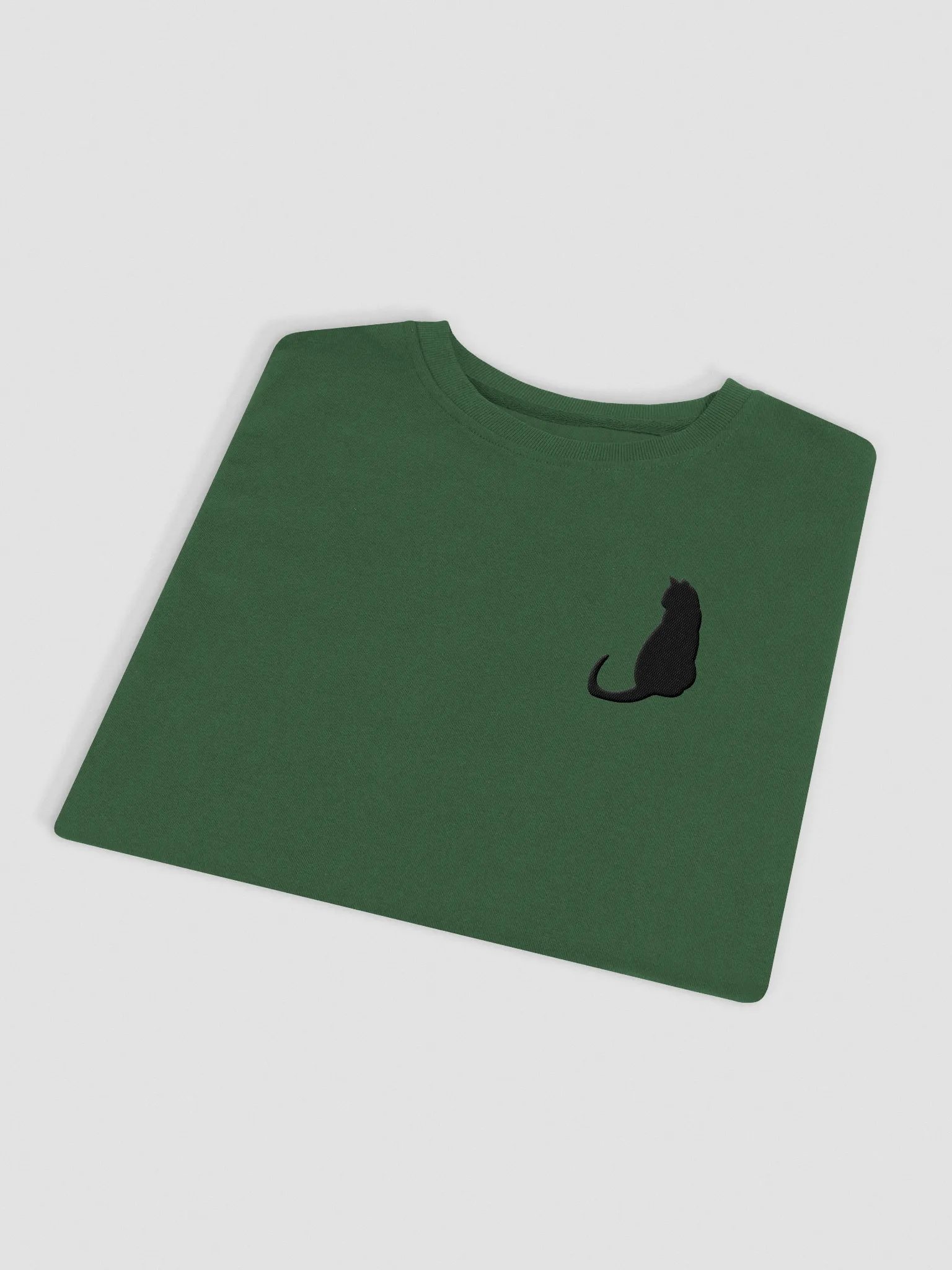 Cozy Cat Embroidered Unisex Organic Sweatshirt product image (2)