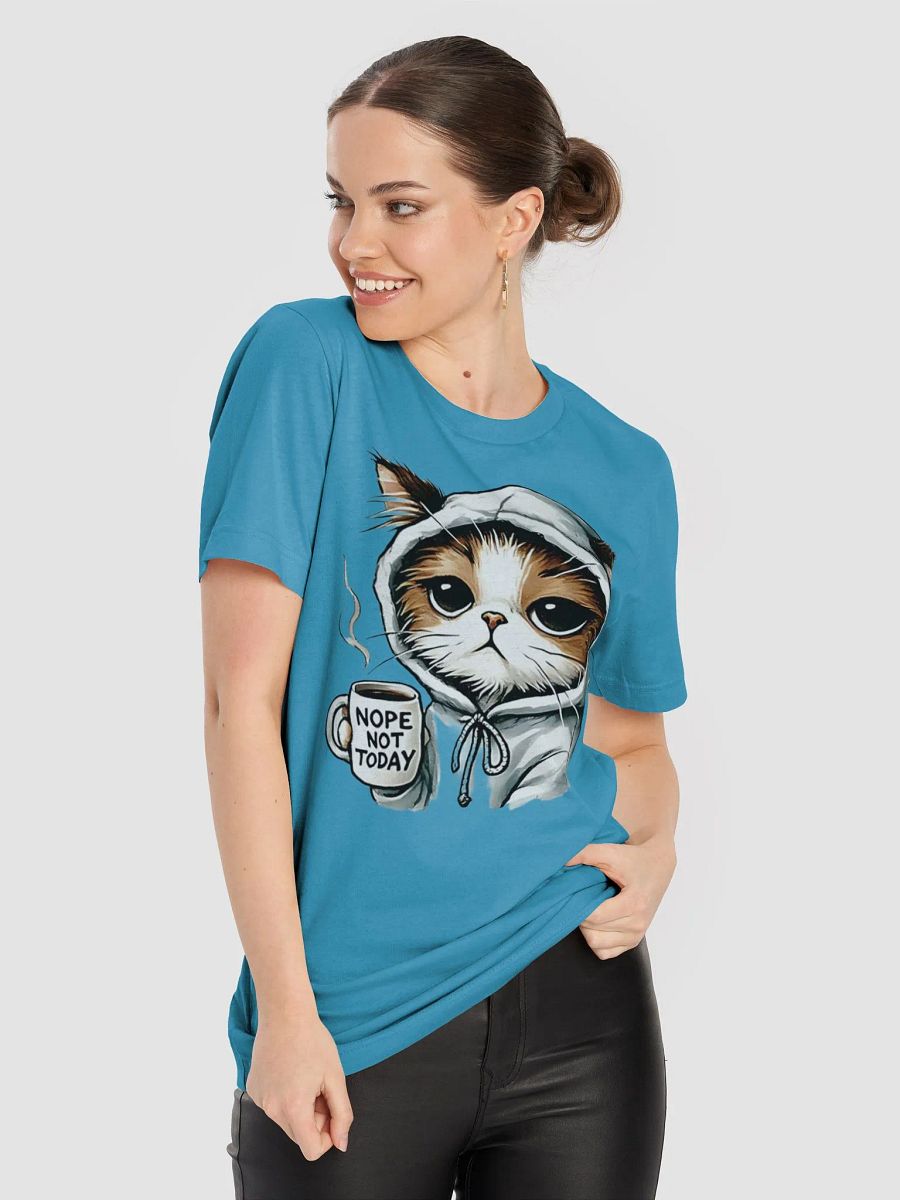 Nope Not Today Hoodie Cat T-Shirt – Cozy and Sassy Design for Cat Lovers product image (8)