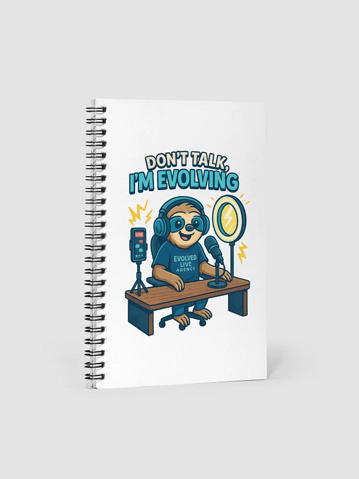 Evolving Sloth Spiral Notebook product image (1)