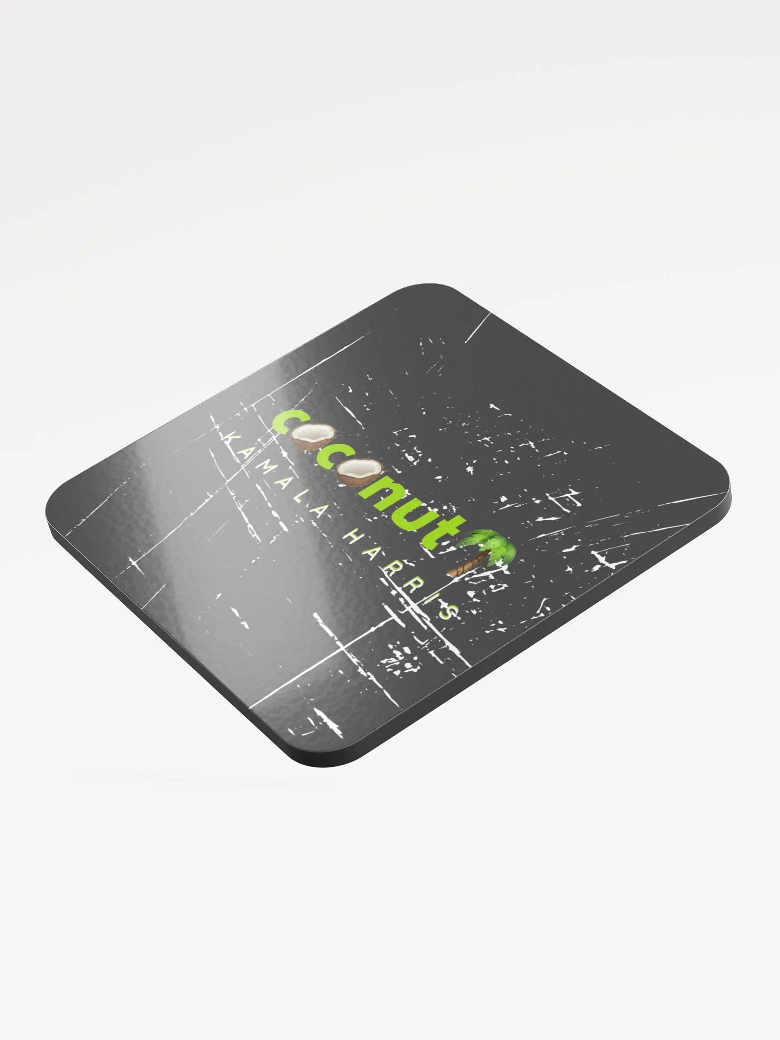 Coconut Tree x Kamala Harris Glossed Cork Coaster product image (3)