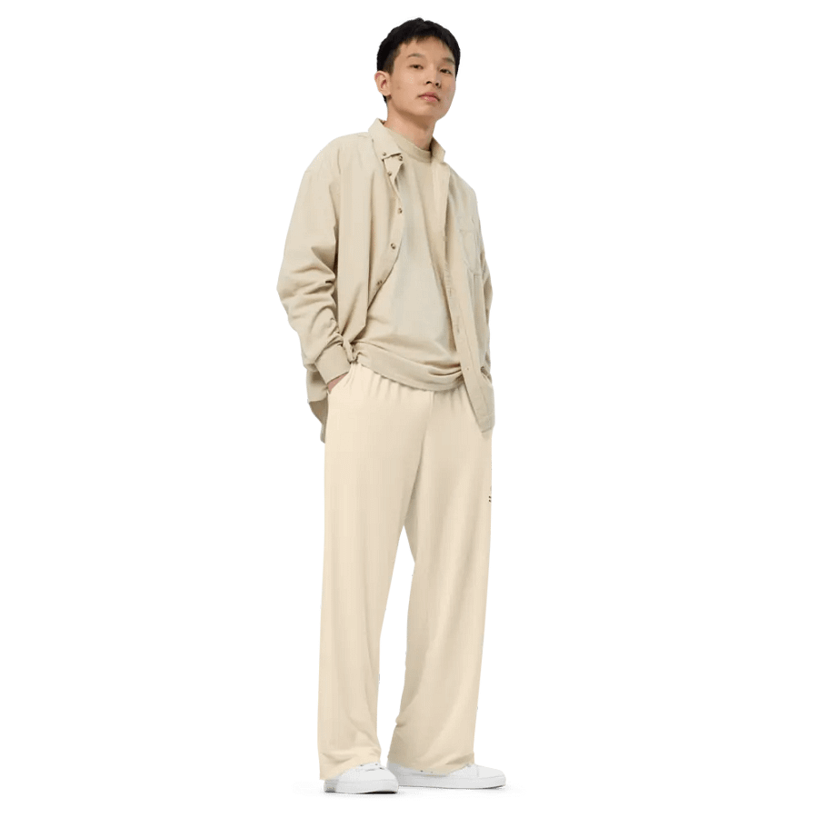 FIRST Coffee All-Over Print Wide-Leg Pants product image (4)