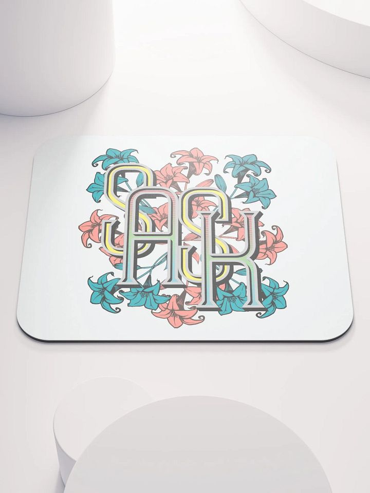 Sask Saskatoon Saskatchewan Flowers Floral Monogram Mouse Pad product image (2)