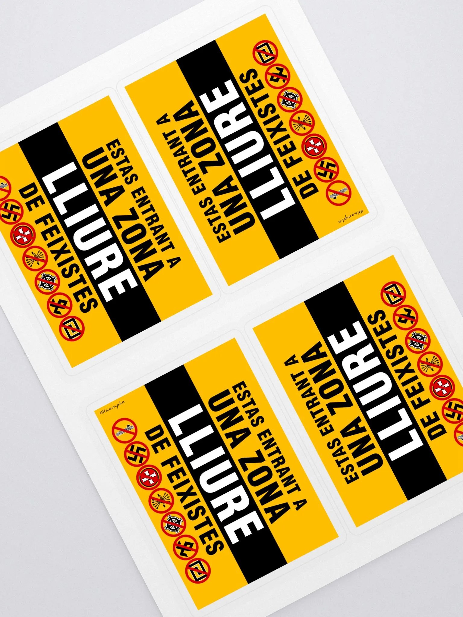 Zona lliure de feixistes - Adhesius product image (1)