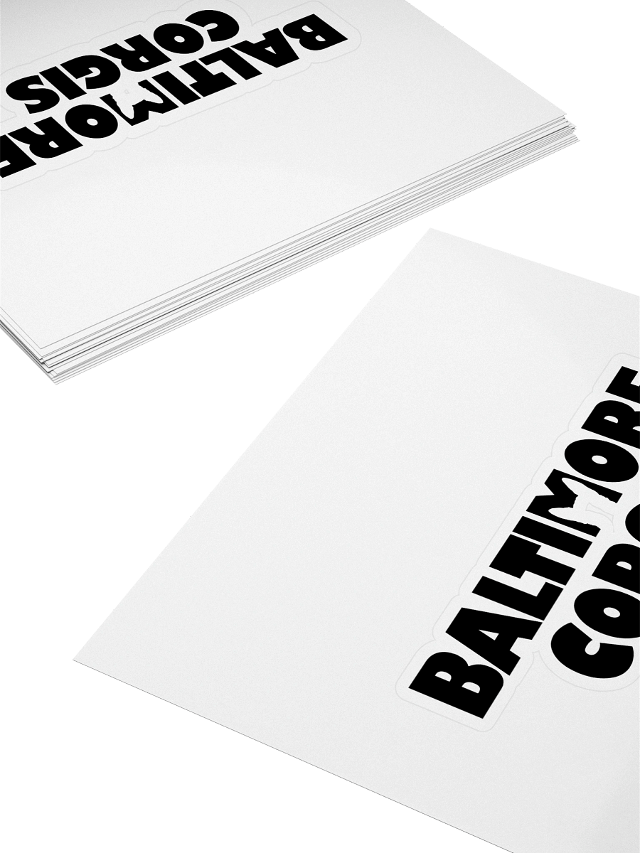 Baltimore Corgis (Black) Sticker product image (8)