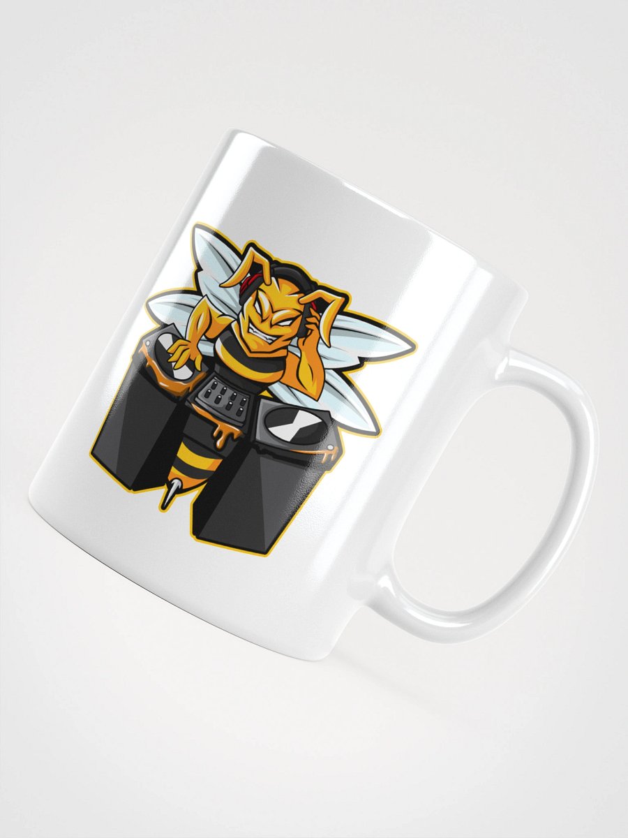 Bee Logo White Glossy Mug product image (11)