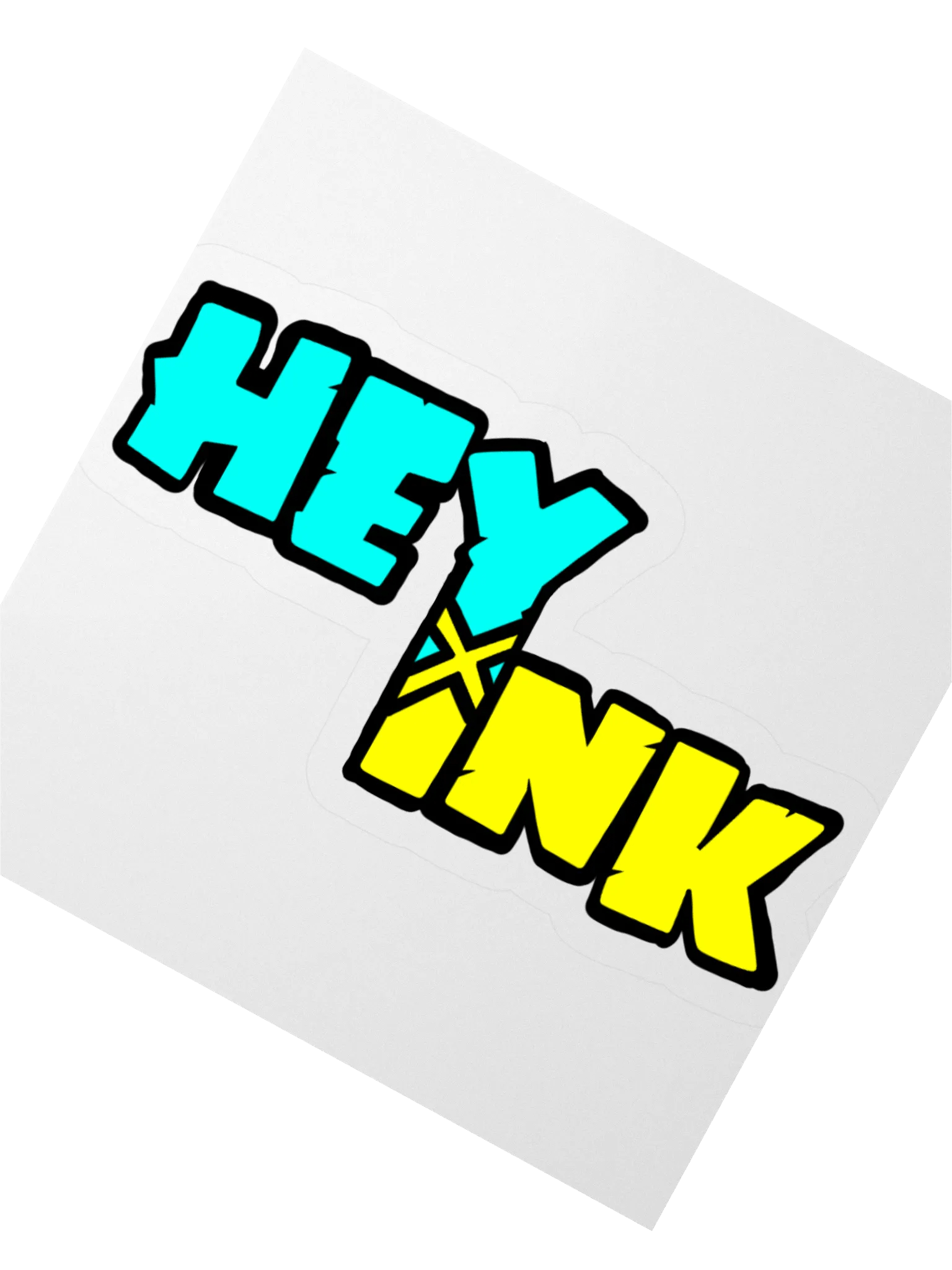 HeyInk - Blue and Yellow Logo Sticker product image (5)