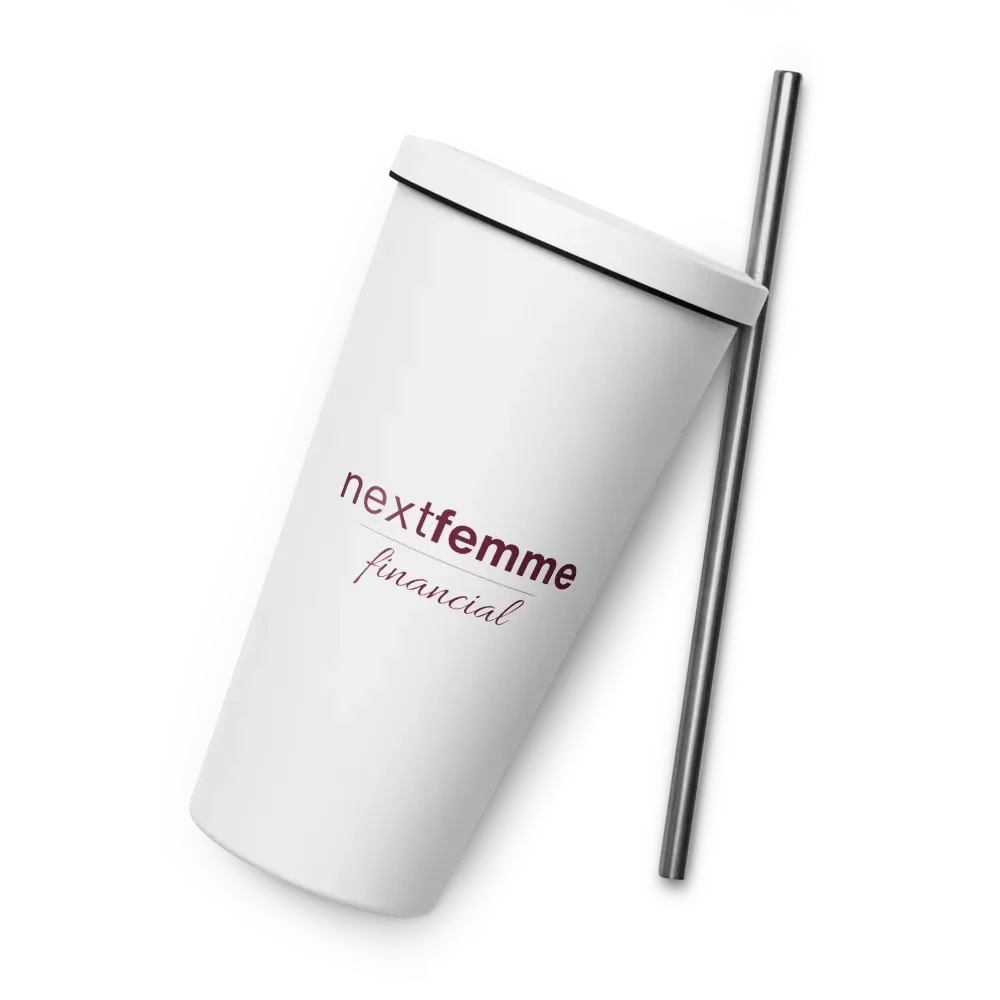 Insulated Tumbler Collection with Straw in Maroon Logotype product image (2)