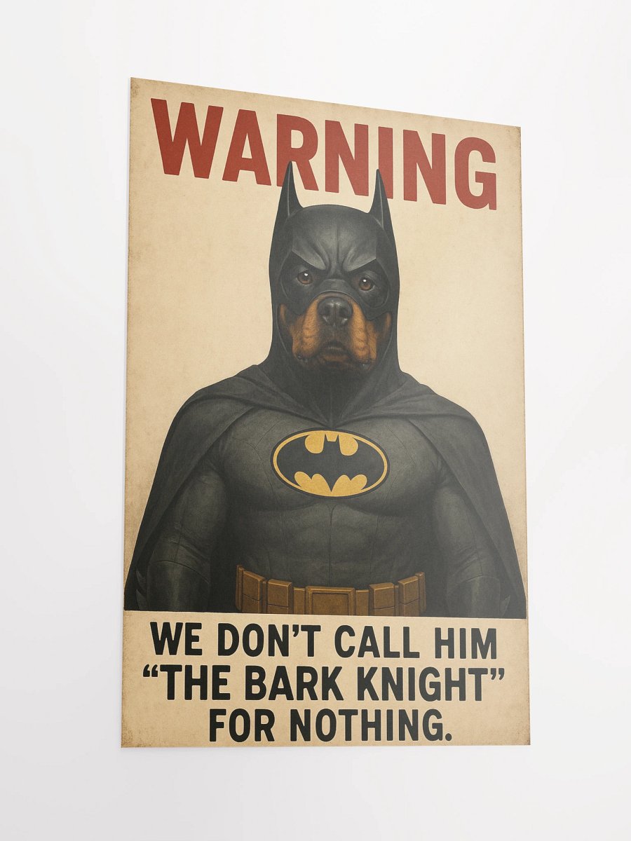Rottweiler The Bark Knight - Poster product image (6)