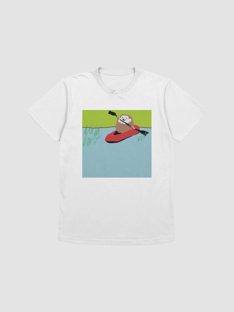 "KAYAK HEDGEHOG" T-SHIRT [WHITE]