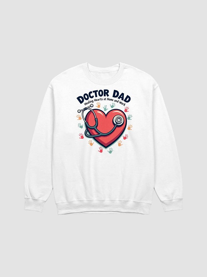 Healing Heart Doctor Dad Crewneck Sweatshirt product image (5)