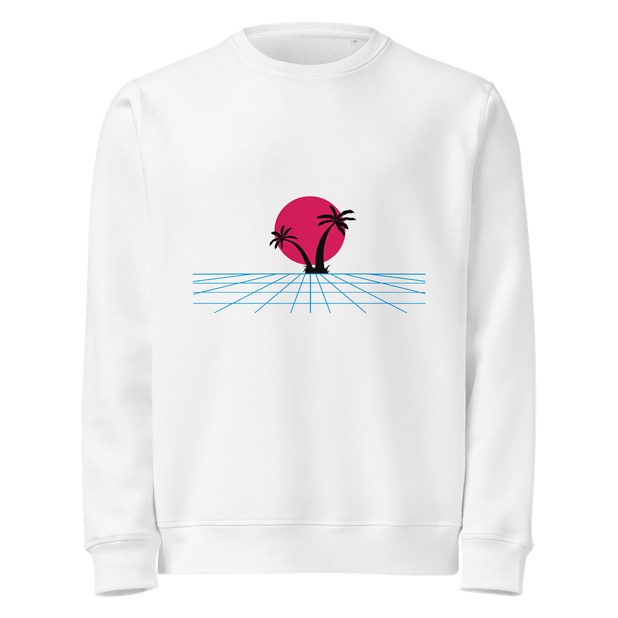 Synthwave Sunset Organic Sweatshirt product image (1)