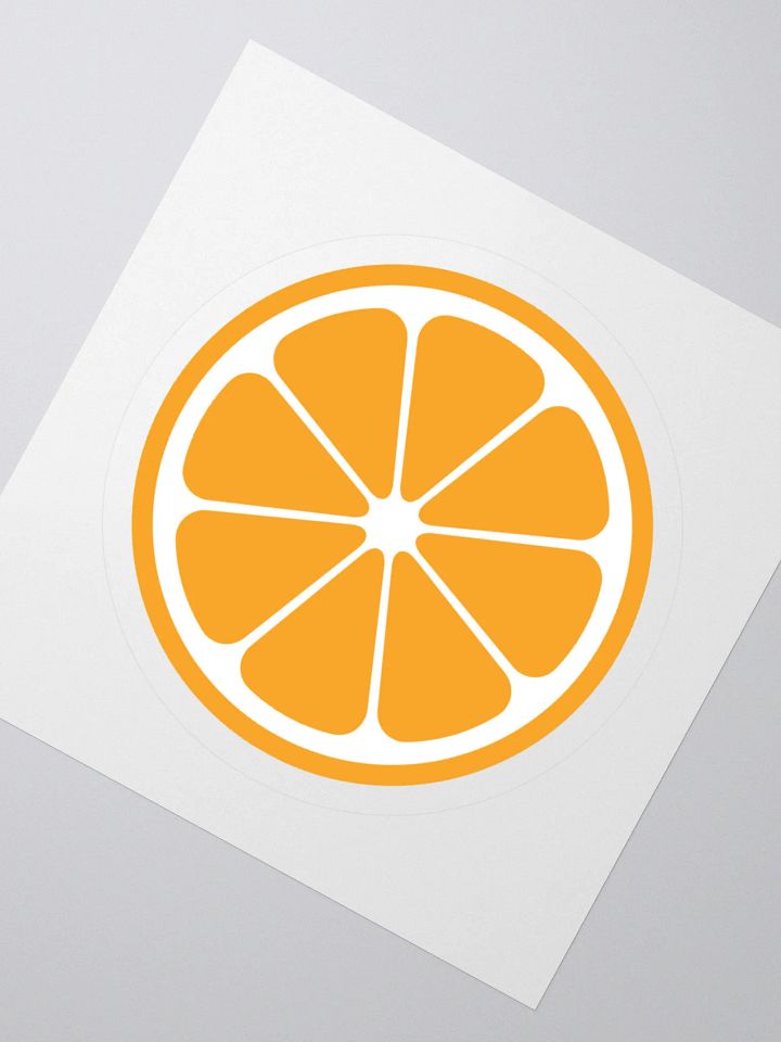 MIKAN Sticker(White×Orange) product image (4)