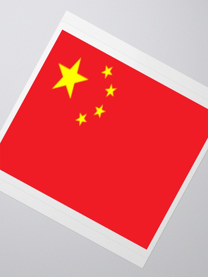 China Flag Sticker | Five Stars Design | Durable Vinyl | 3 Sizes product image (6)