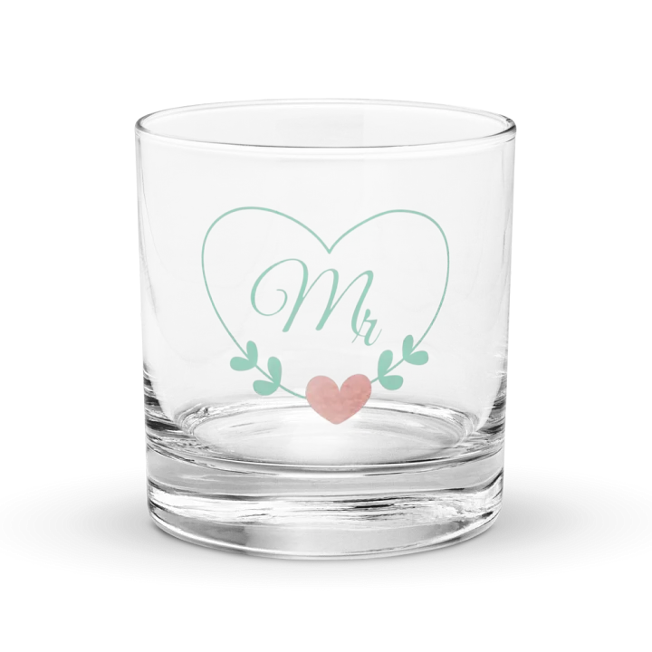 Elegant Mr. Heart Rocks Glass product image (1)