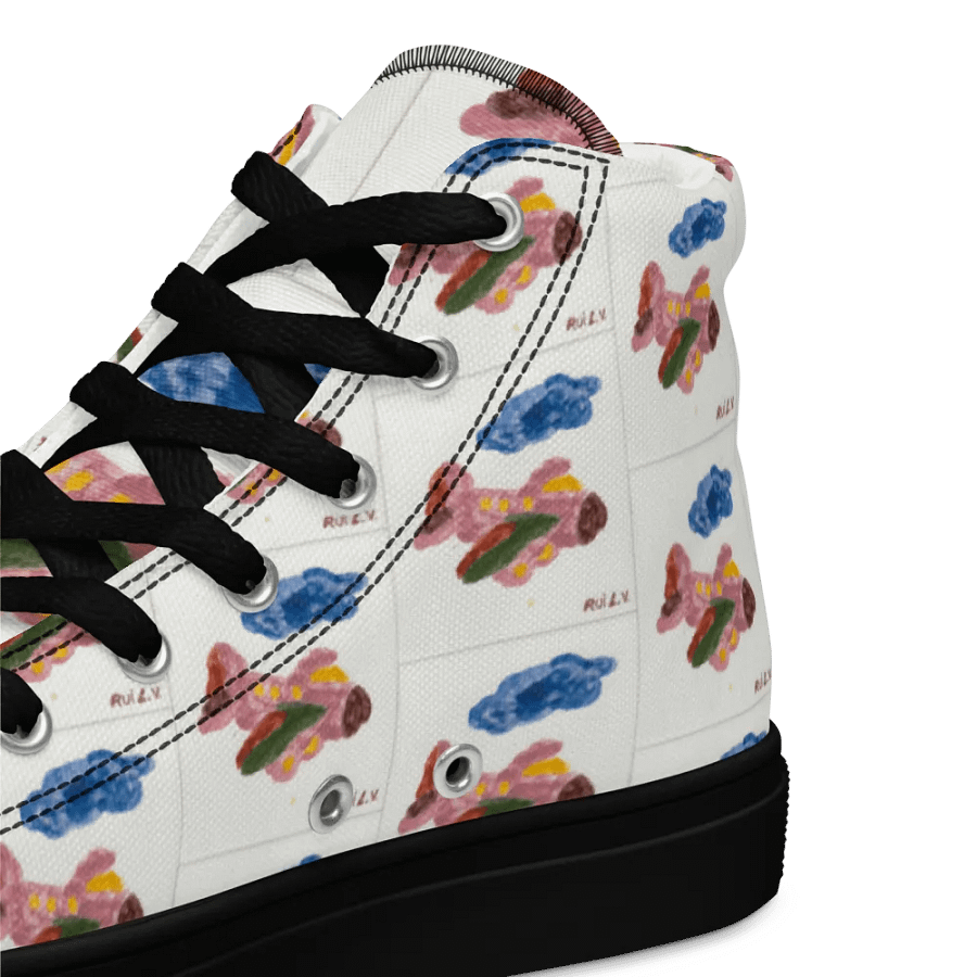 Kid Airplane (Women's High Top Canvas Shoes) product image (10)