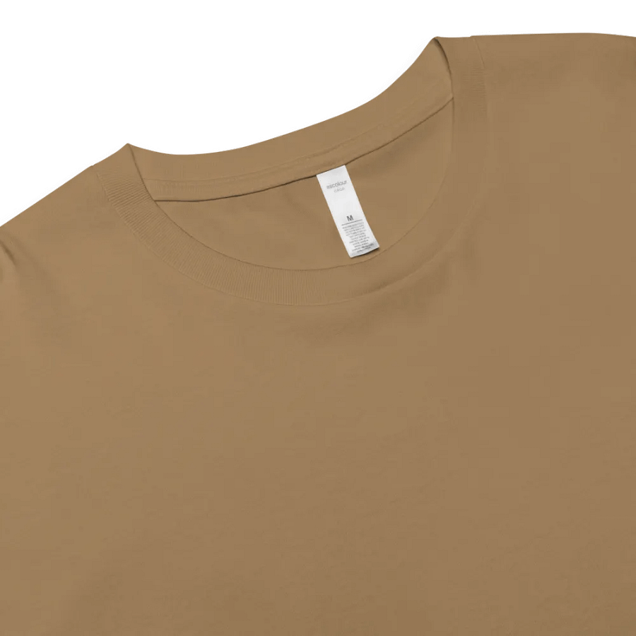 EXCLAIMING MENTALLY (L.C., brass) embroidered cotton crop top product image (9)