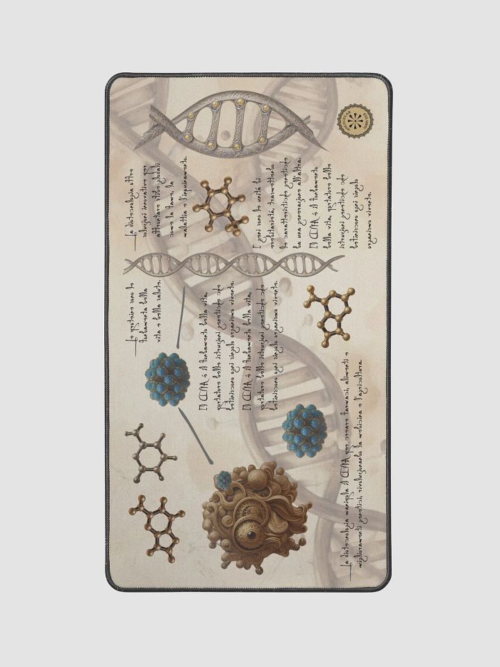 DNA Desk Mat, Science Lover Gift - molecular biology mat- biotechnology - researcher style- Science gift -science desk mat -science style product image (2)