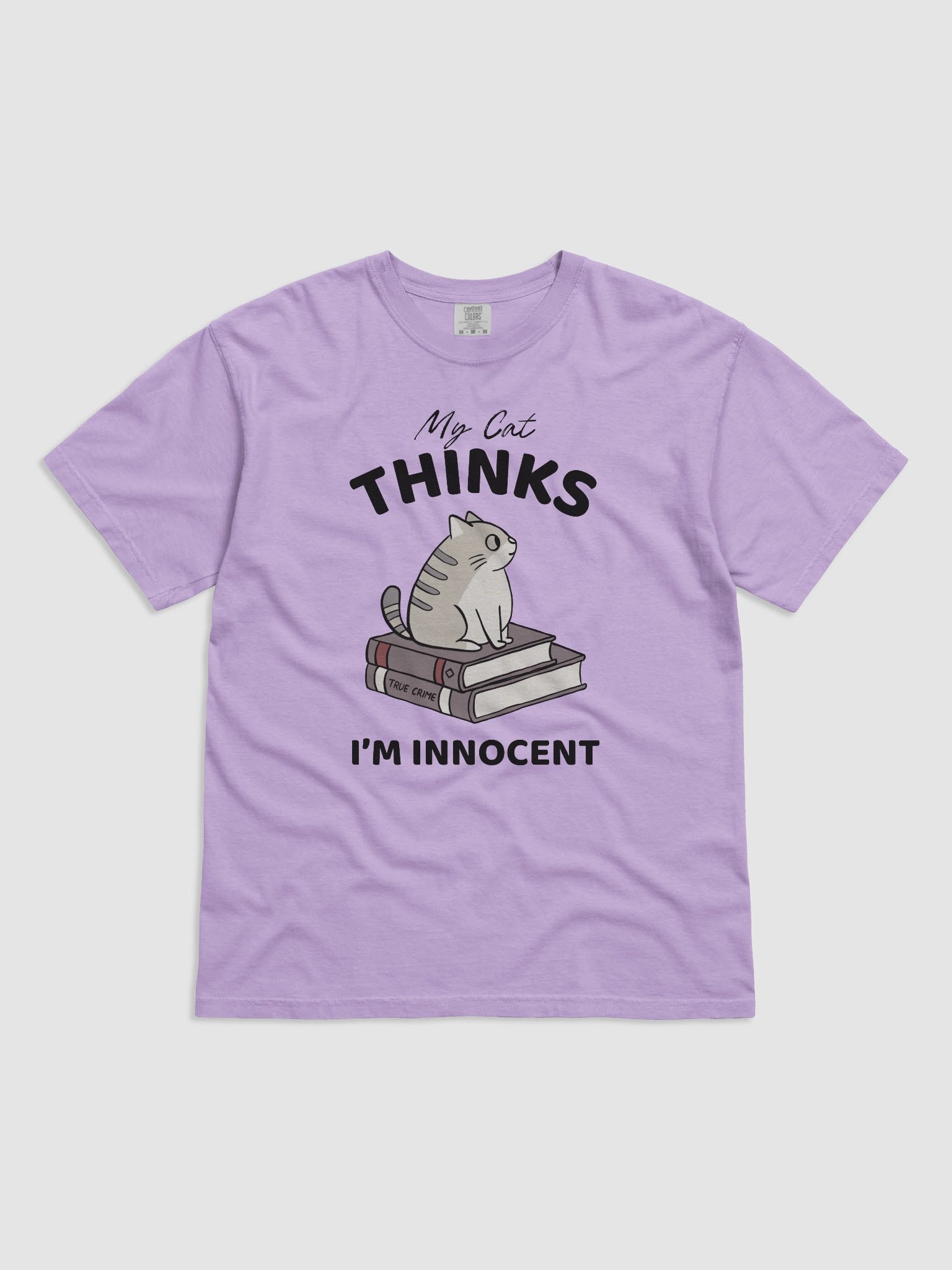 Hand-drawn Purr-fect Gift for Cat Moms Who Love Murder Mysteries - True Crime Graphic Tee product image (12)