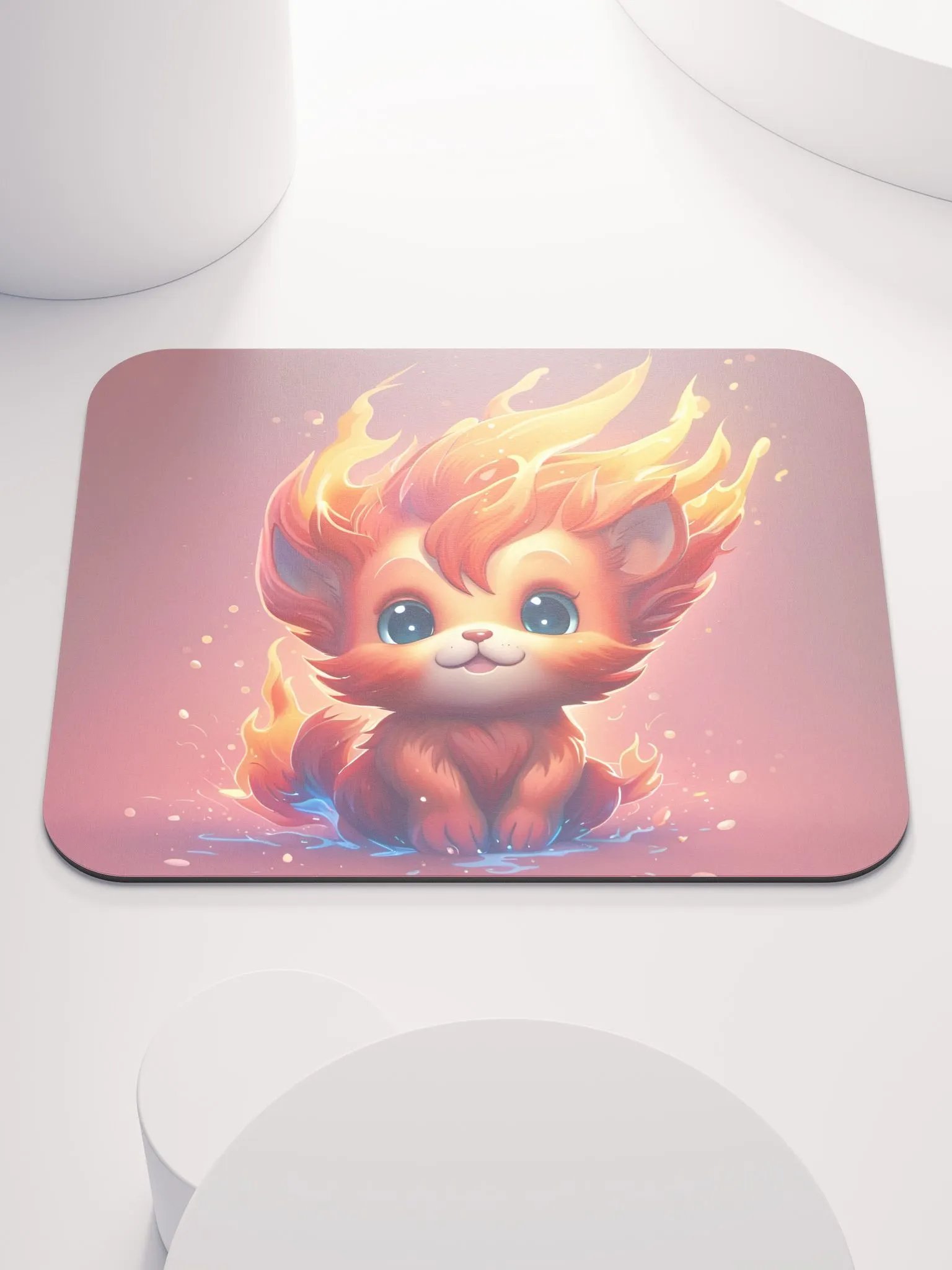 Fire Cat Mouse Pad product image (1)