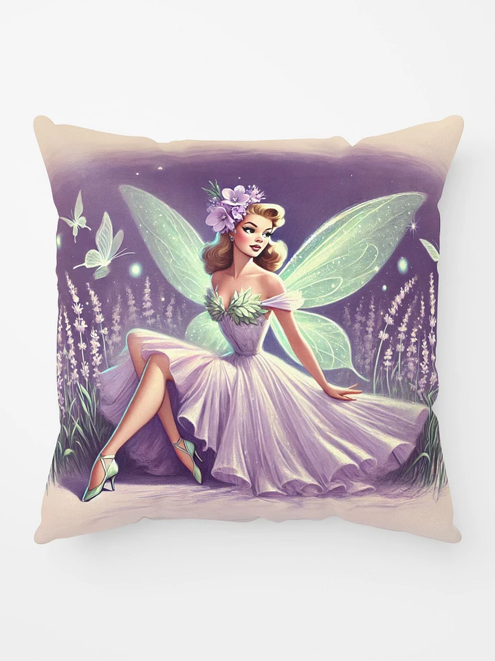 Lavender Fairy in a Meadow Pillow product image (1)