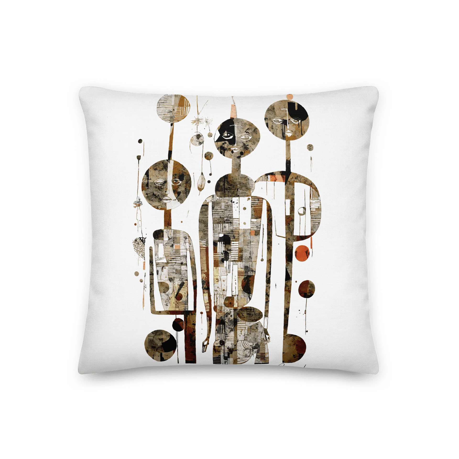 Amigos by Edward Martin Geometric Figures Premium Pillow product image (3)