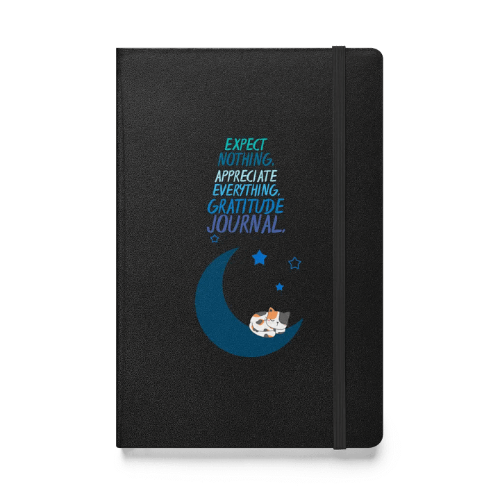 Dreamy Cat Crescent Moon Gratitude Journal product image (1)