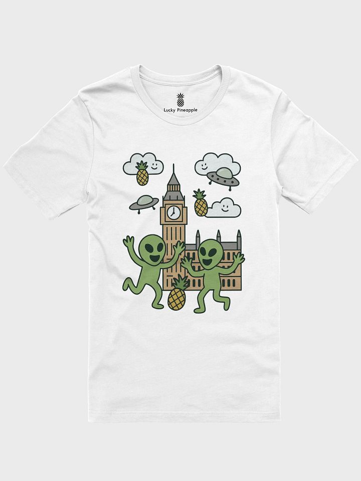 Martians Take London! Roswell Aliens at Big Ben Unisex T-Shirt product image (1)