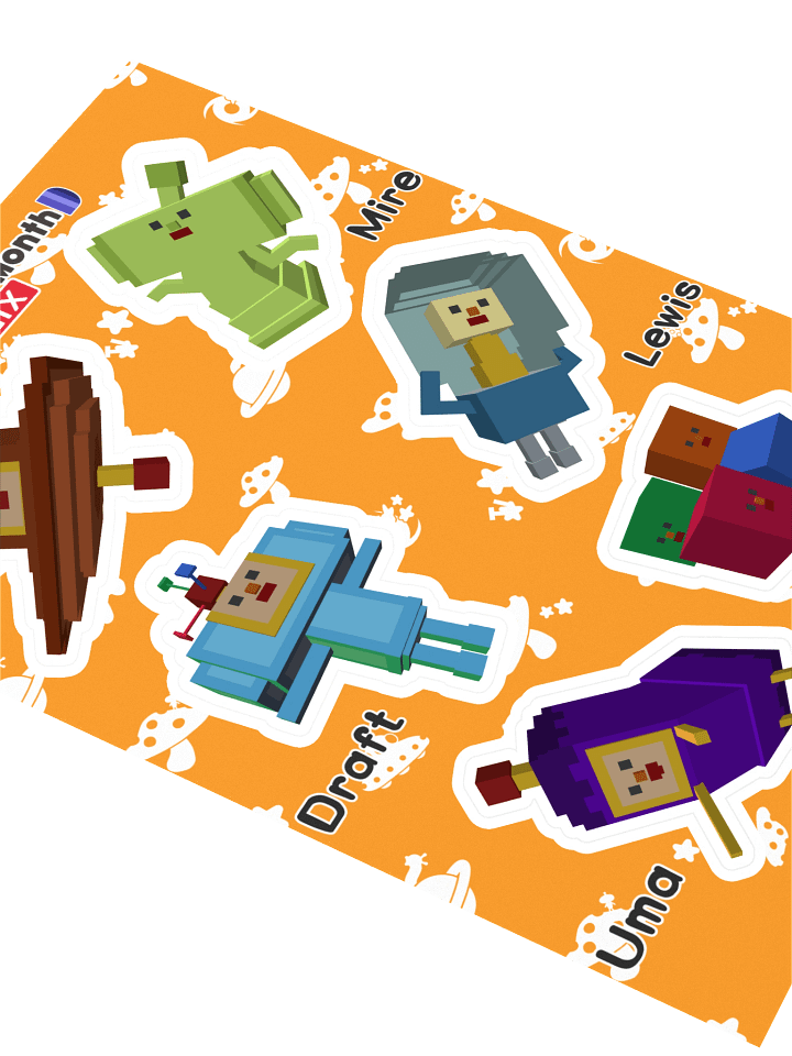 KDM6 OC Cousin Sticker Sheet #1 product image (2)