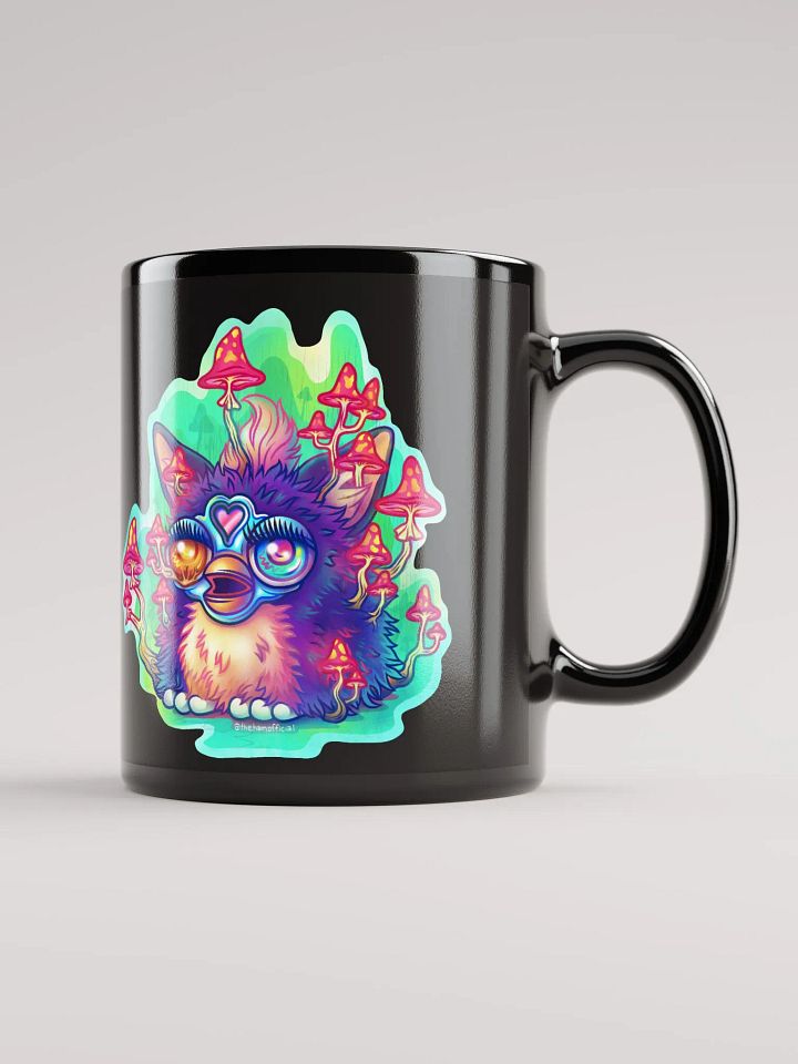 Nostalgic Fungus Creature Black Mug product image (2)