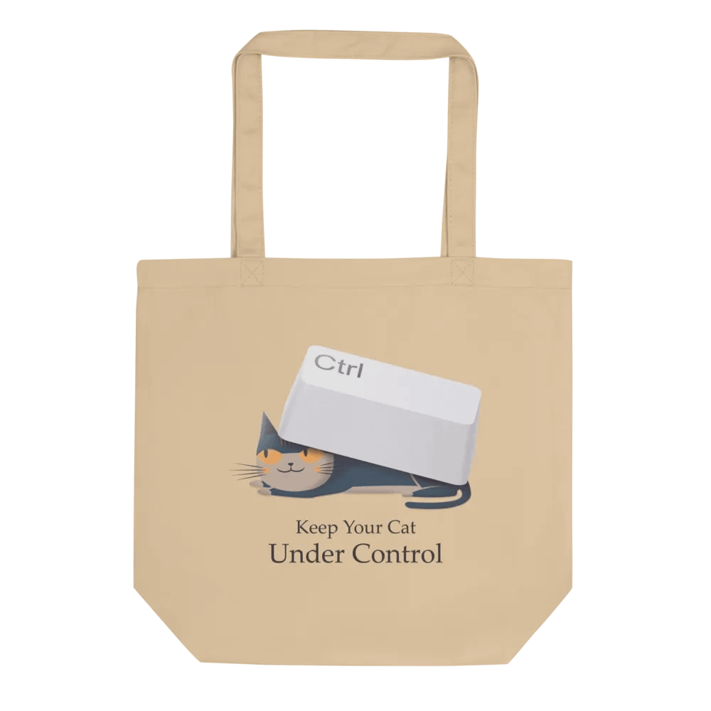 Keep Your Cat Under Control Eco-Friendly Tote Bag product image (1)