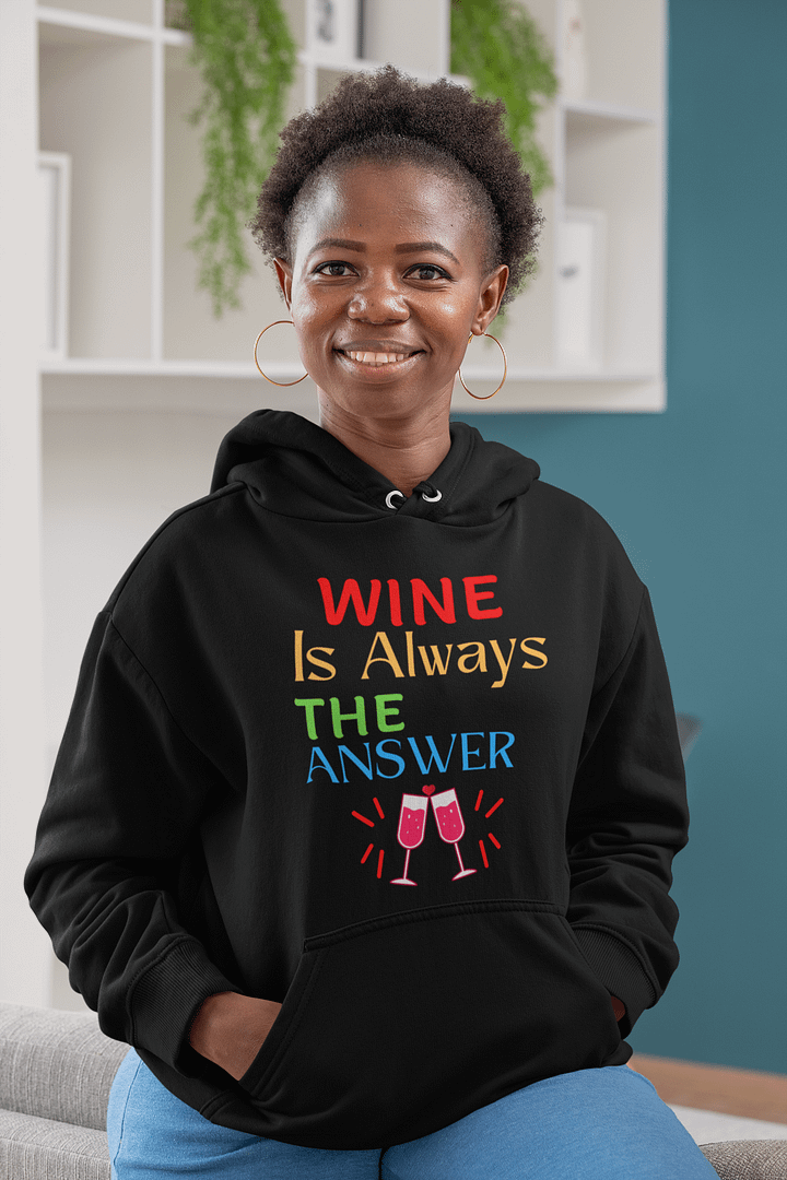Wine is Always the Answer Hoodie product image (2)