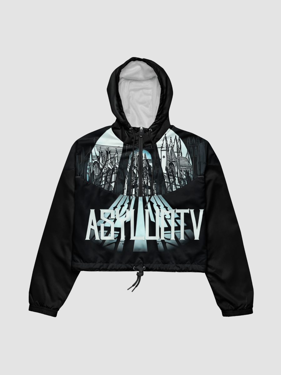 [AsylumTv] All-Over Print Women's Cropped Windbreaker Sublicolor 915 product image (1)