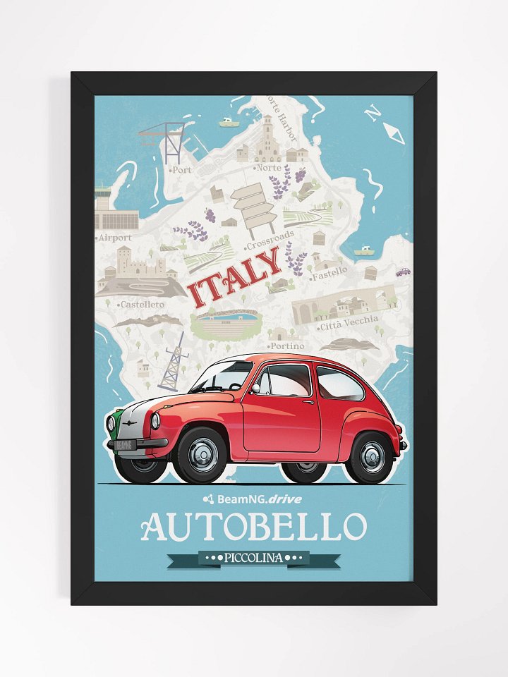 Framed Poster: Autobello Piccolina Stylized product image (1)