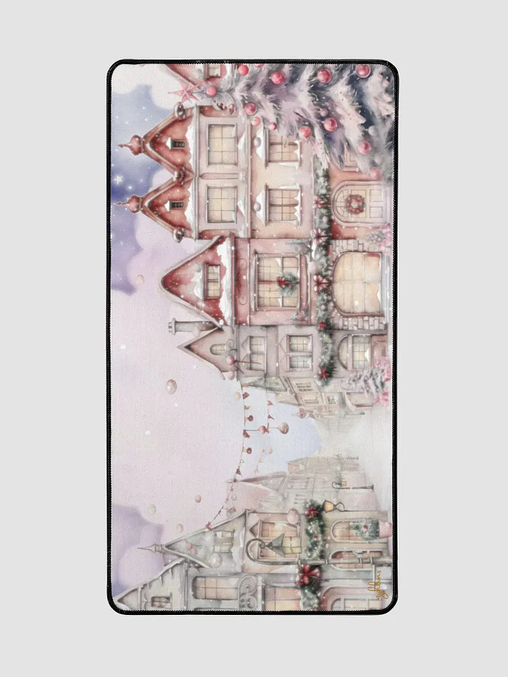 A Pink Christmas: The Night Before Christmas Desk Mat | Transform Your Workspace with Holiday Charm product image (2)