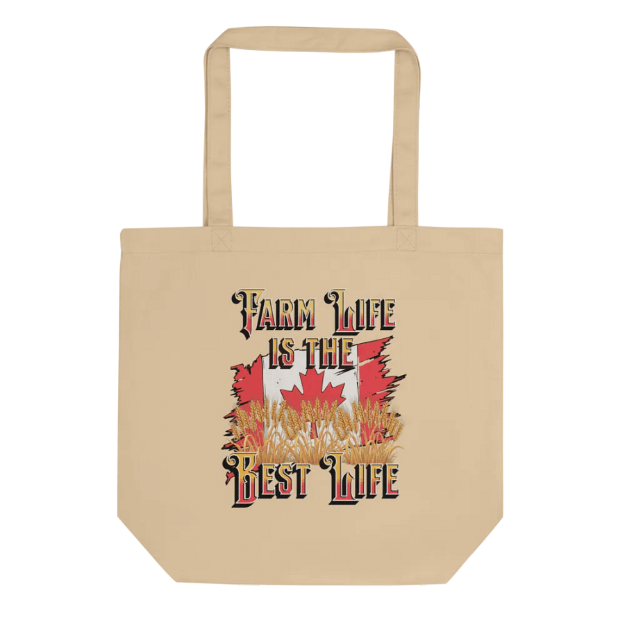 Farm Life Is The Best Life Canada Flag Tote Bag product image (1)