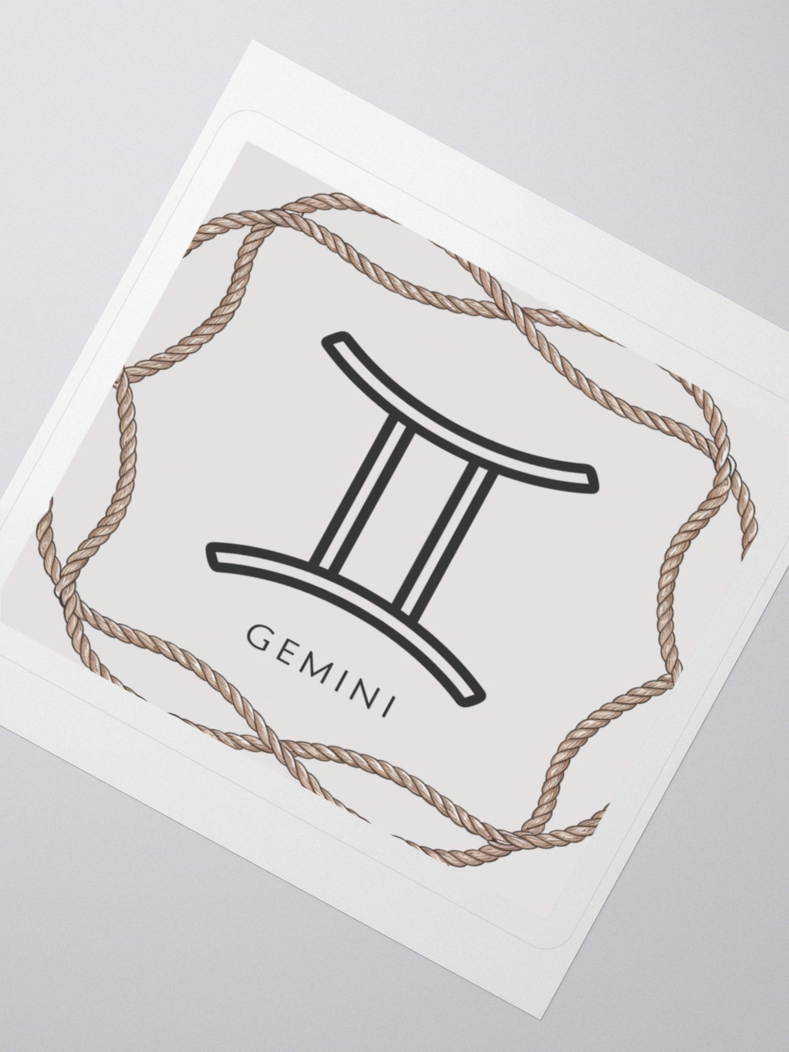 Gemini Zodiac Rope Sticker product image (4)