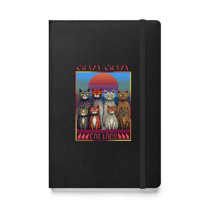 Crazy Crazy Cat Lady Hardcover Notebook product image (1)