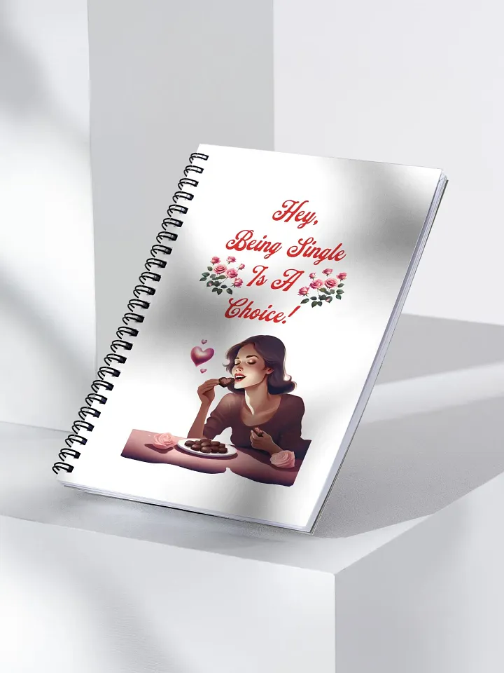 Hey, Being Single Is A Choice - Valentine's Day Design Spiral Notebook product image (2)