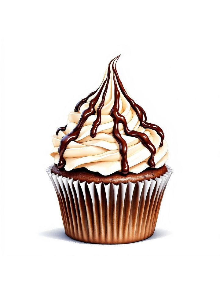 19 Chocolate Cupcake Clipart Designs, Chocolate Cupcake Decorations, Yummy Cupcake Designs, Sweet Treat Clipart Set product image (1)
