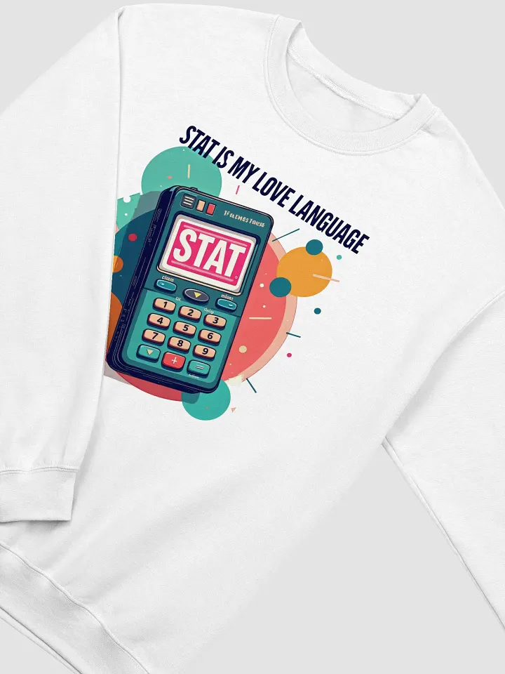 STAT Love Language Retro Calculator Crewneck Sweatshirt product image (7)