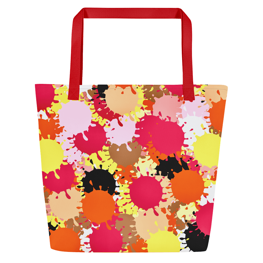 Vibrant Splatter Circles All-Over Tote product image (3)