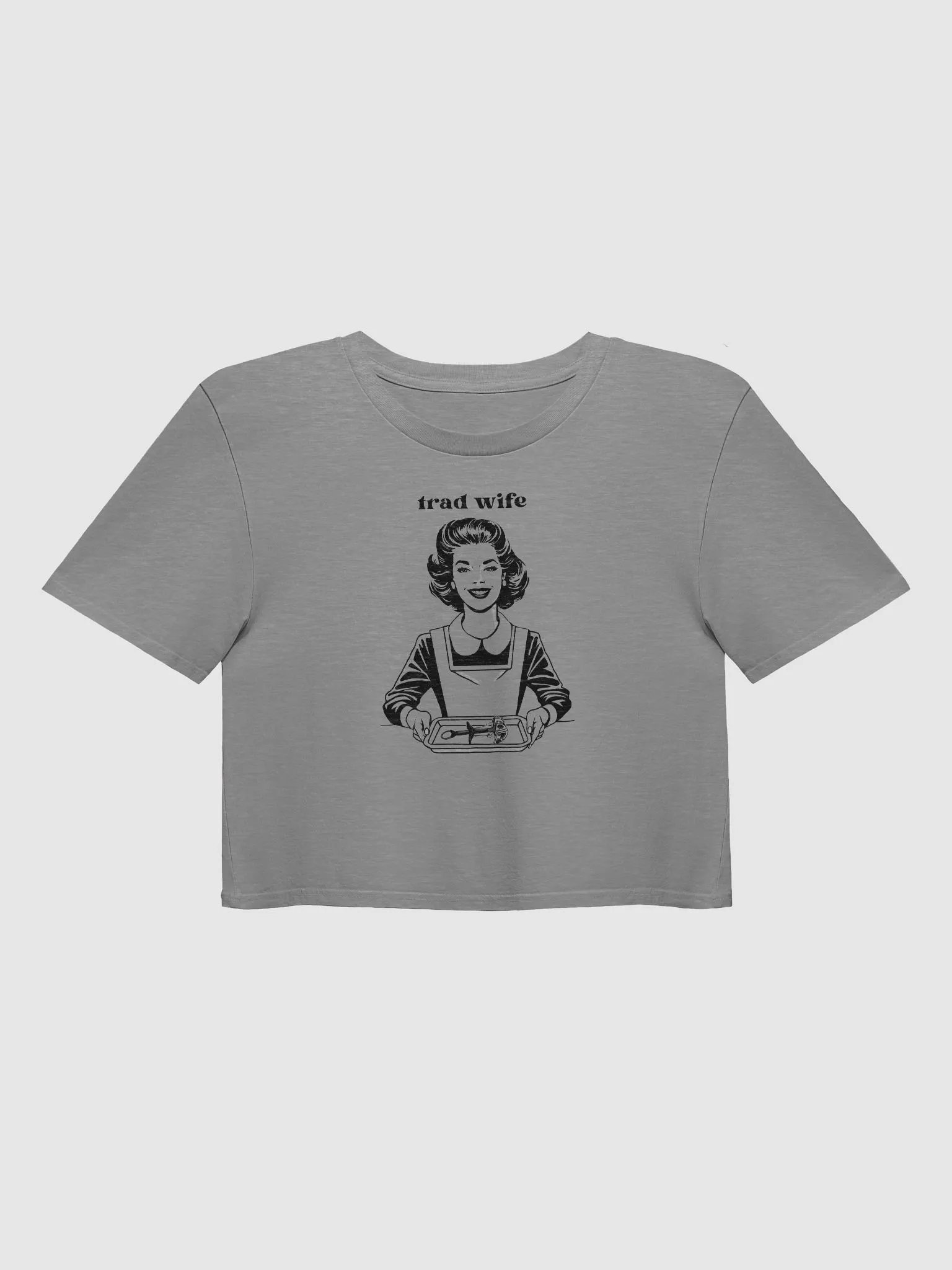 Trad Wife (front) - Crop Top [Women's Sizing] product image (1)