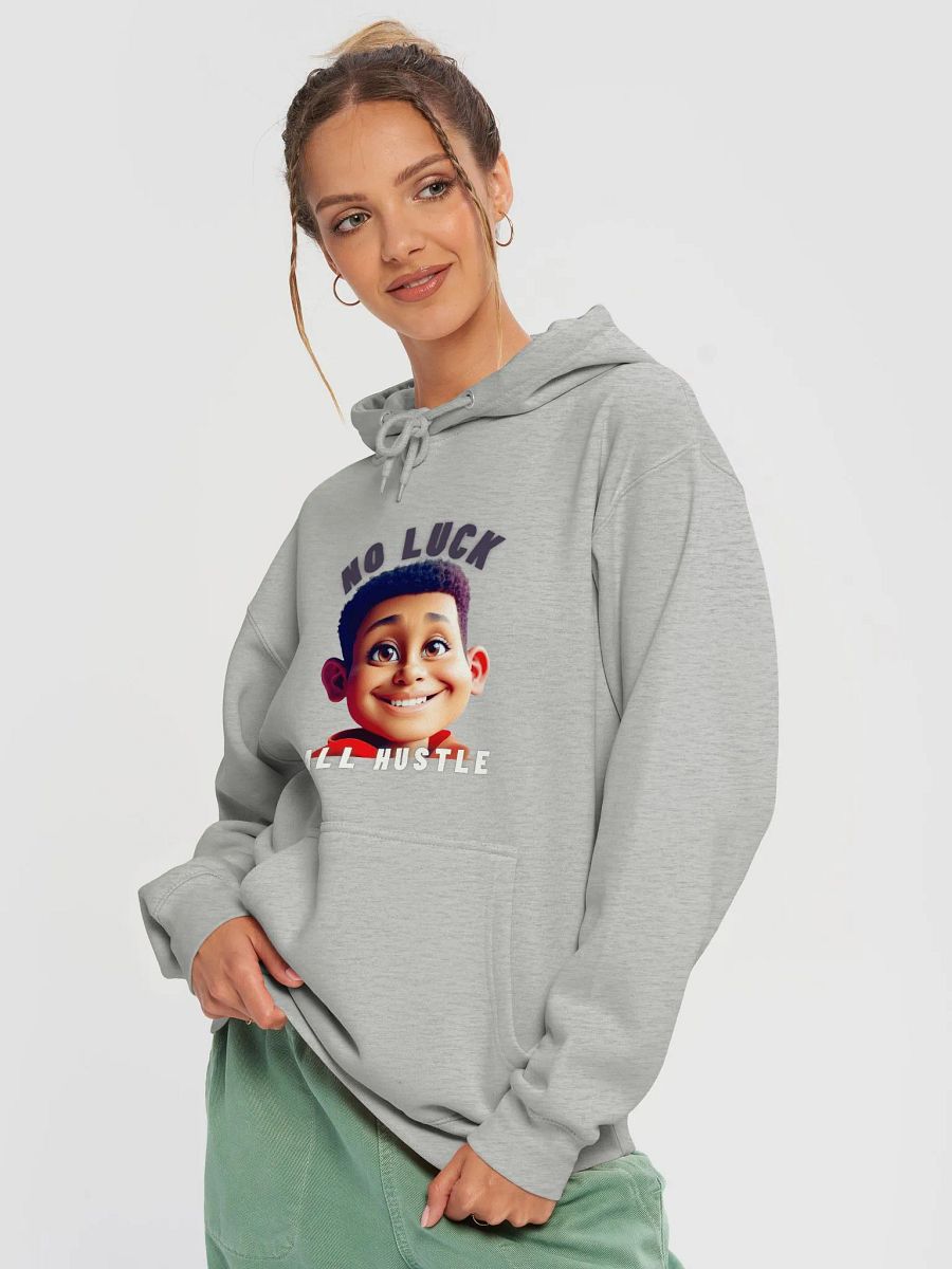The Kid Collective Adult "No Luck, All Hustle" Hoodie – Stay Warm, Stay Motivated product image (3)