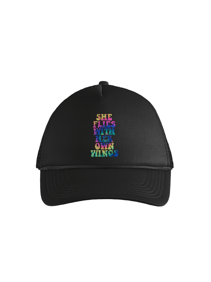She Flies Tie Dye Foam Trucker Hat product image (1)